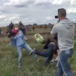 Novinari sapliću i udaraju izbeglice (VIDEO)