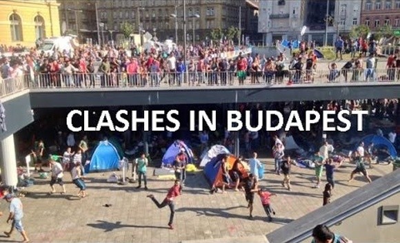 Izbeglice najurile neonaciste u Budimpešti (Video)