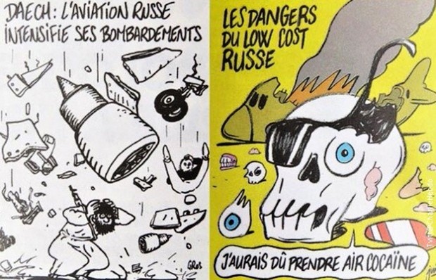 Rusija osuđuje karikaturu Šarli Ebdo o padu ruskog aviona