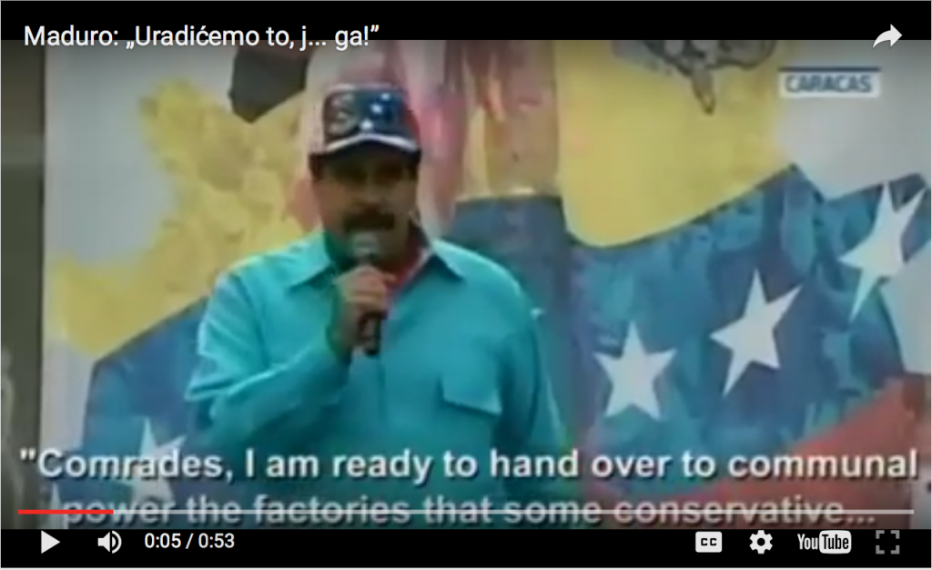 Maduro obećava predaju fabrika narodu: „Uradićemo to, j… ga!!!” (VIDEO)