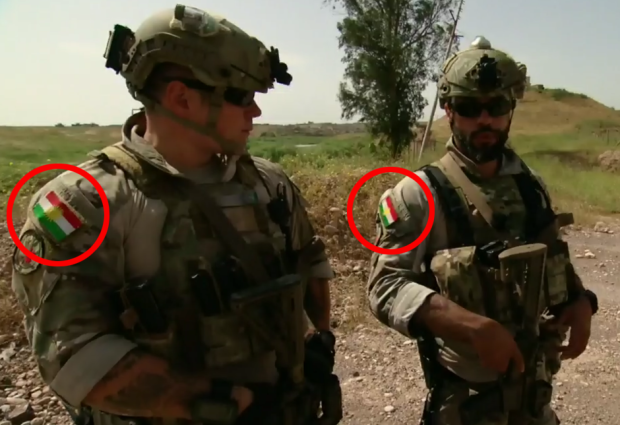 Kanadski vojnici u Iraku nose zastave Kurdistana na uniformama