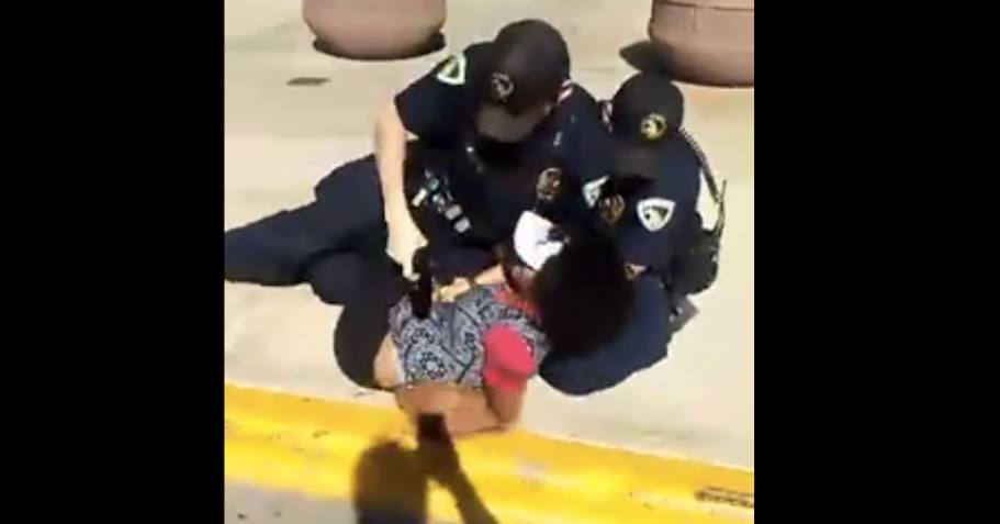 Policijsko iživljavanje nad devojkom (VIDEO)