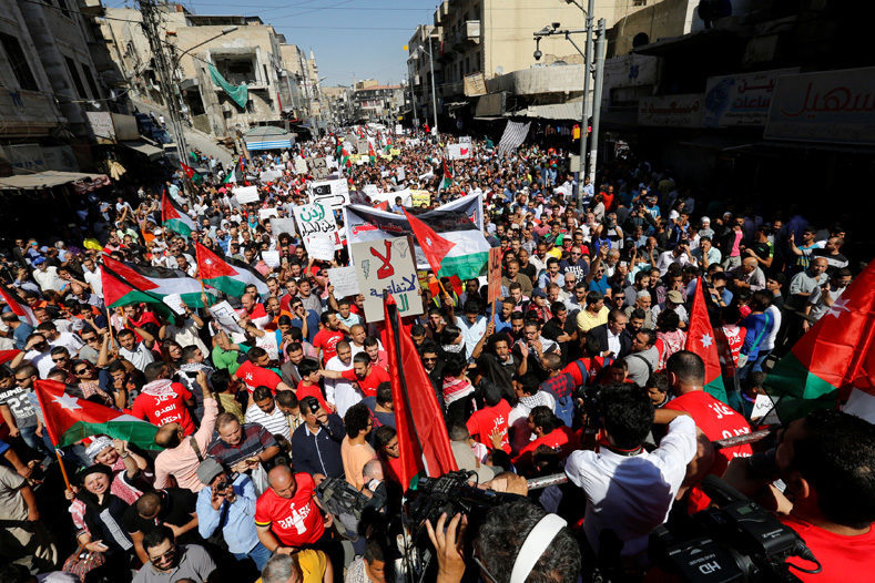Veliki protesti u Jordanu povodom potpisivanja sporazuma sa Izraelom
