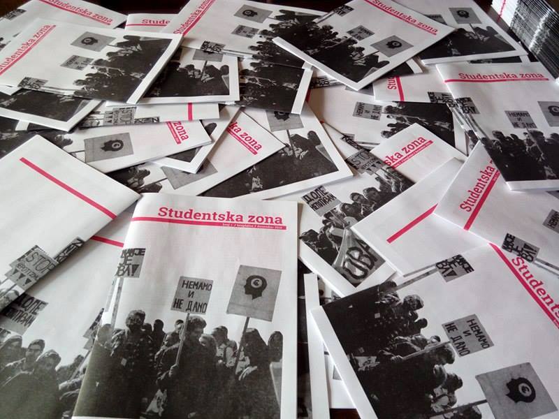 Studentski pokret Novi Sad pokrenuo nove studentske novine ”Studentska zona”