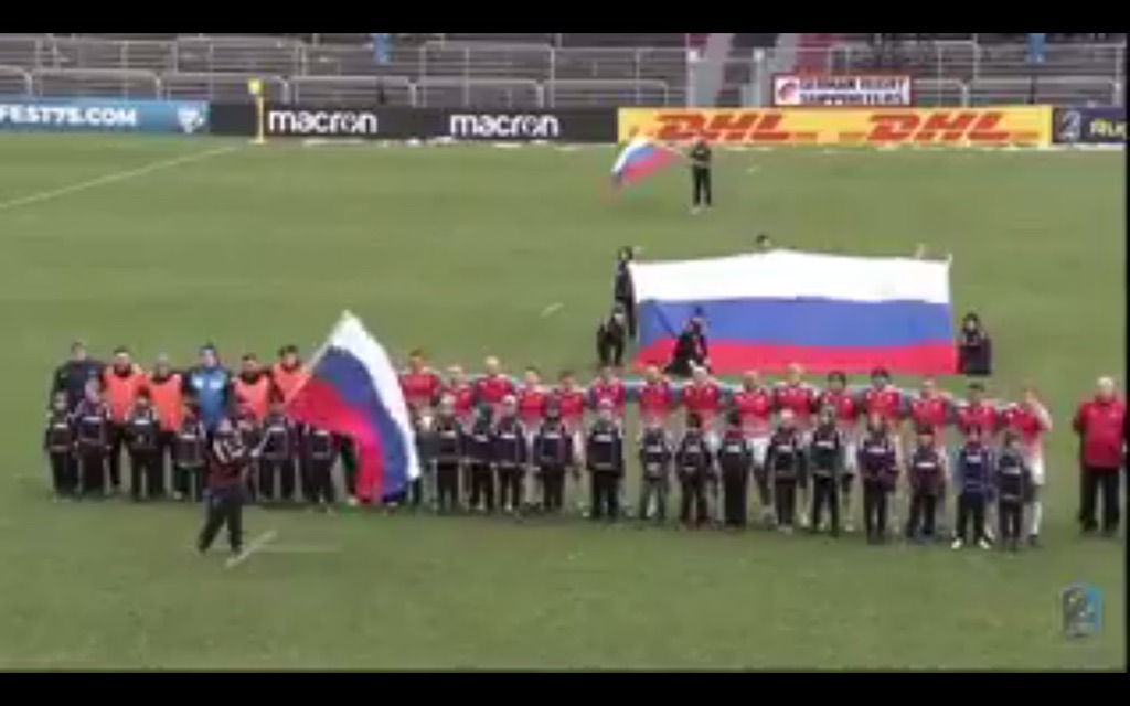 Ruski nacionalni ragbi tim peva sovjetsku himnu