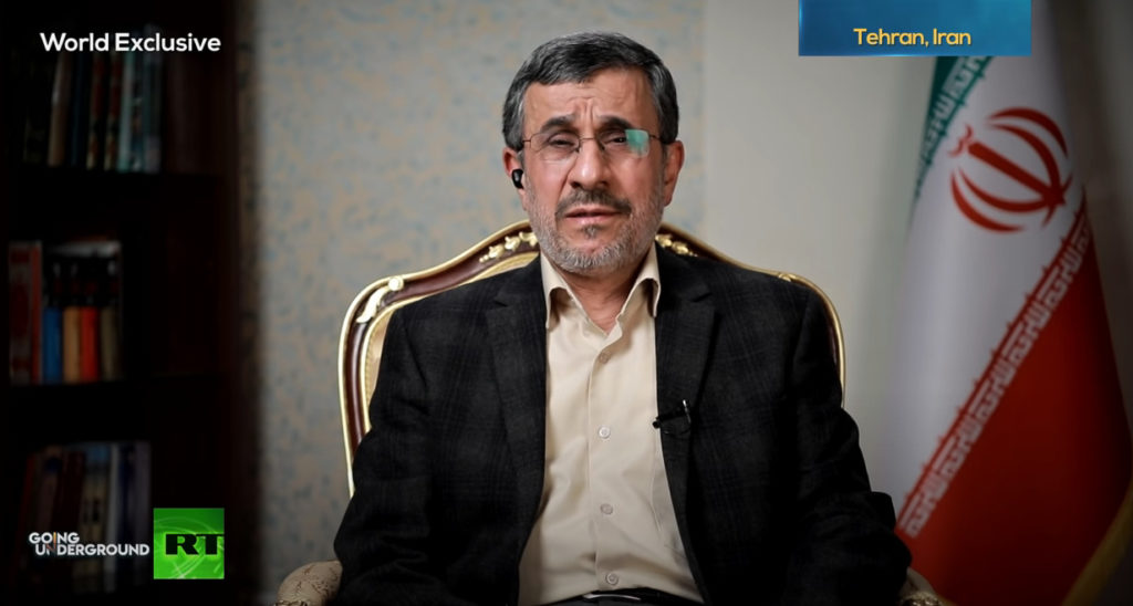 Ahmedinedžad u intervjuu za RT: Sprema se novi rat na Bliskom istoku!