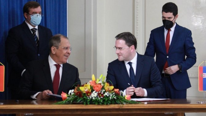 Srbija i Rusija potpisale sporazum o spoljnoj politici