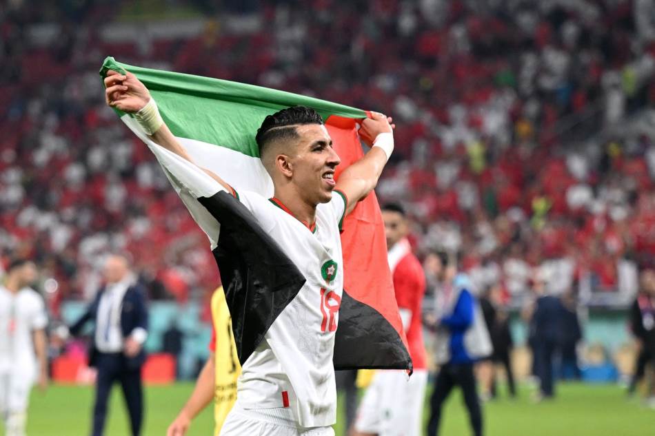 Fudbaler Maroka izneo zastavu Palestine, države koju Srbija priznaje, a Amerika ne