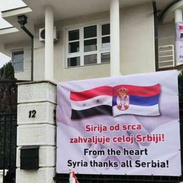Slika dana: Sirija se zahvaljuje celoj Srbiji!